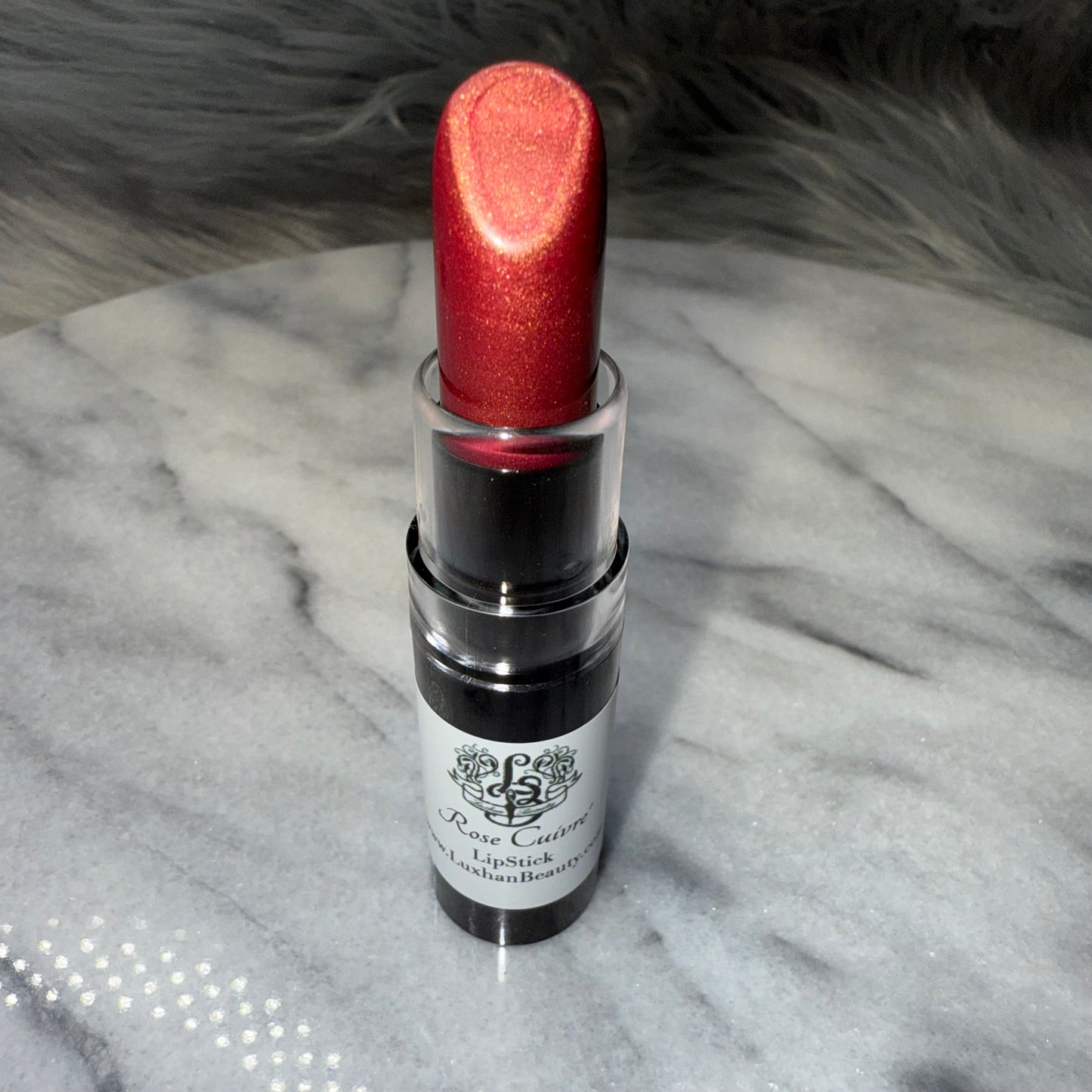 Rose Cuivre Luxhan Beauty Lipstick, (Red Copper Gold), Luxhan Beauty