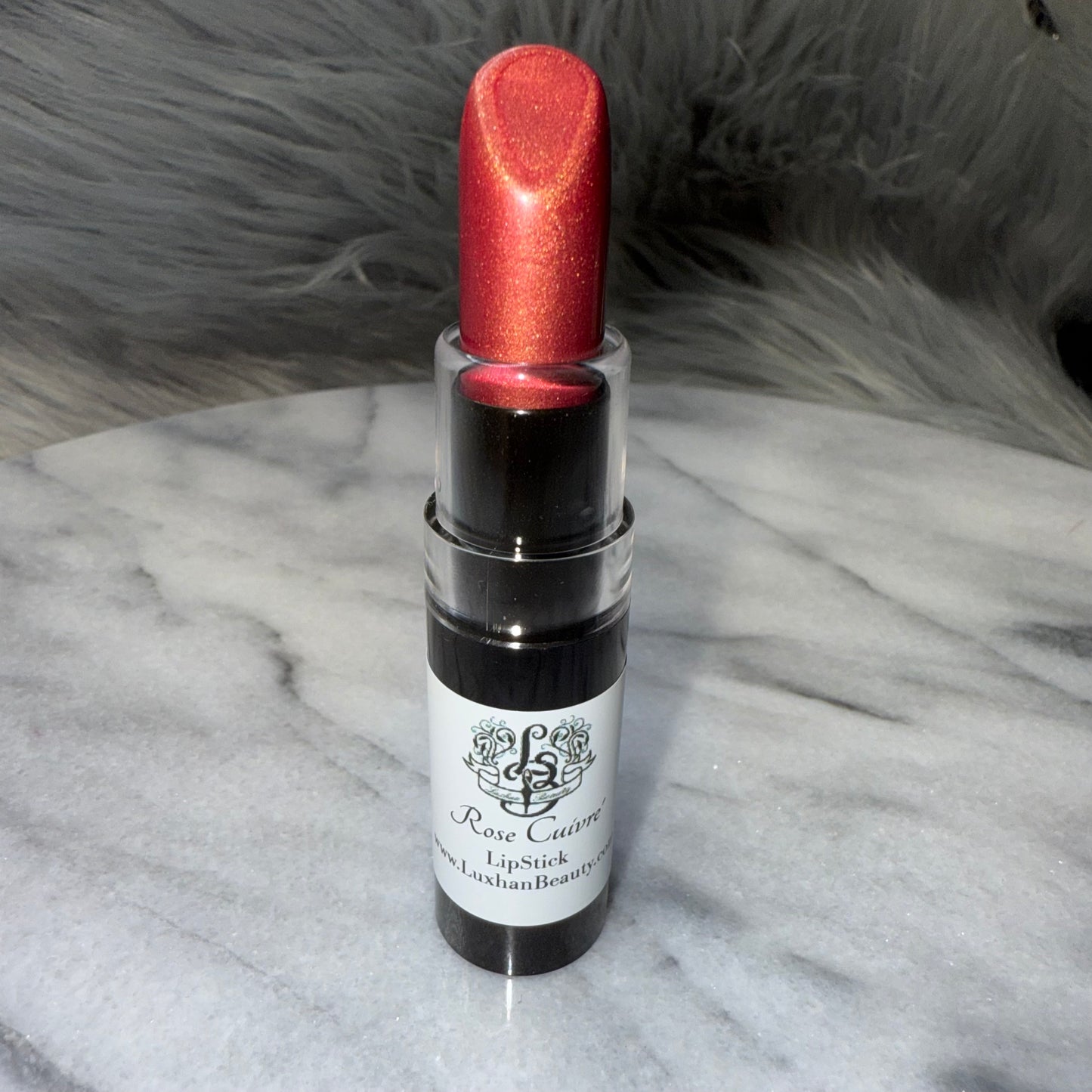 Rose Cuivre Luxhan Beauty Lipstick, (Red Copper Gold), Luxhan Beauty