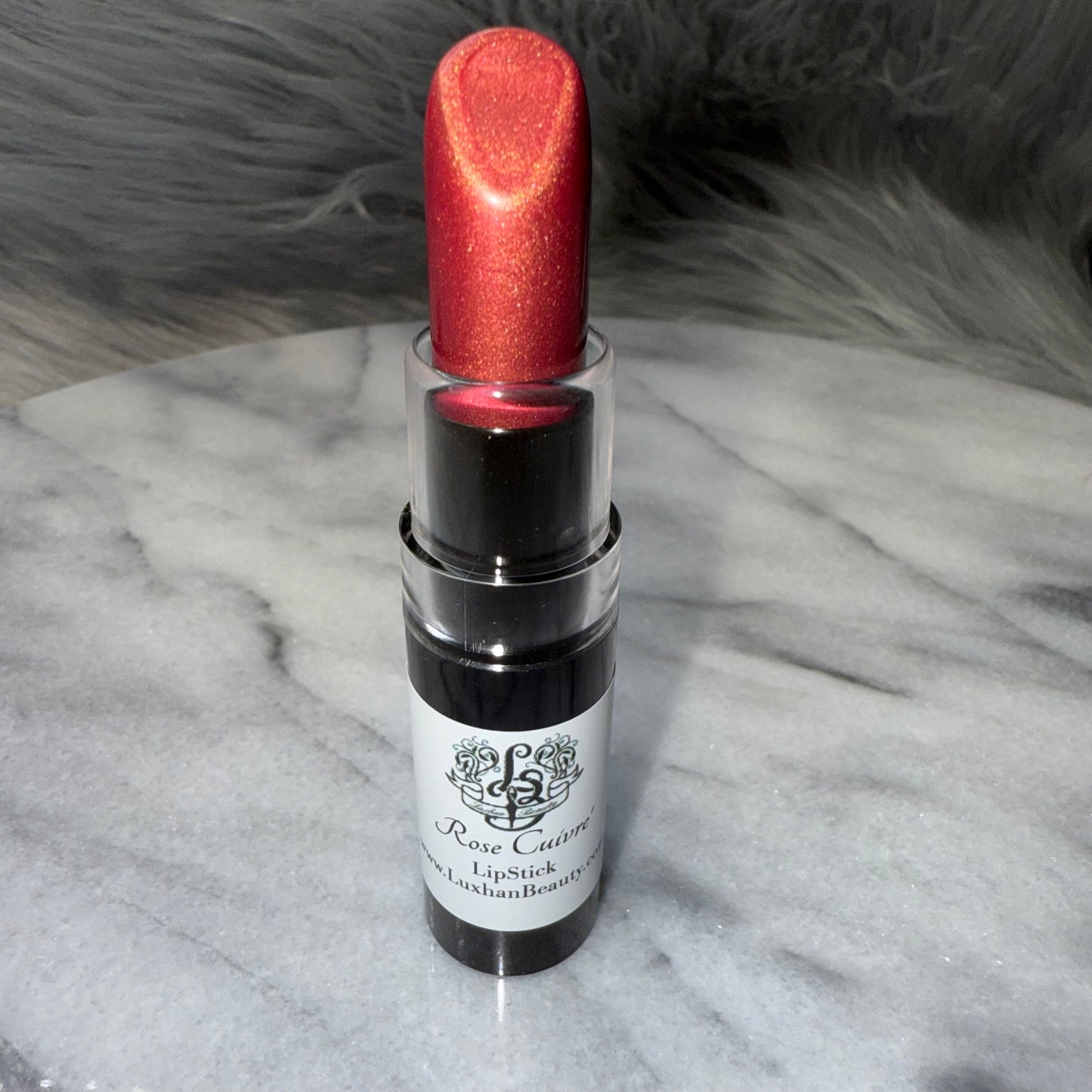 Rose Cuivre Luxhan Beauty Lipstick, (Red Copper Gold), Luxhan Beauty