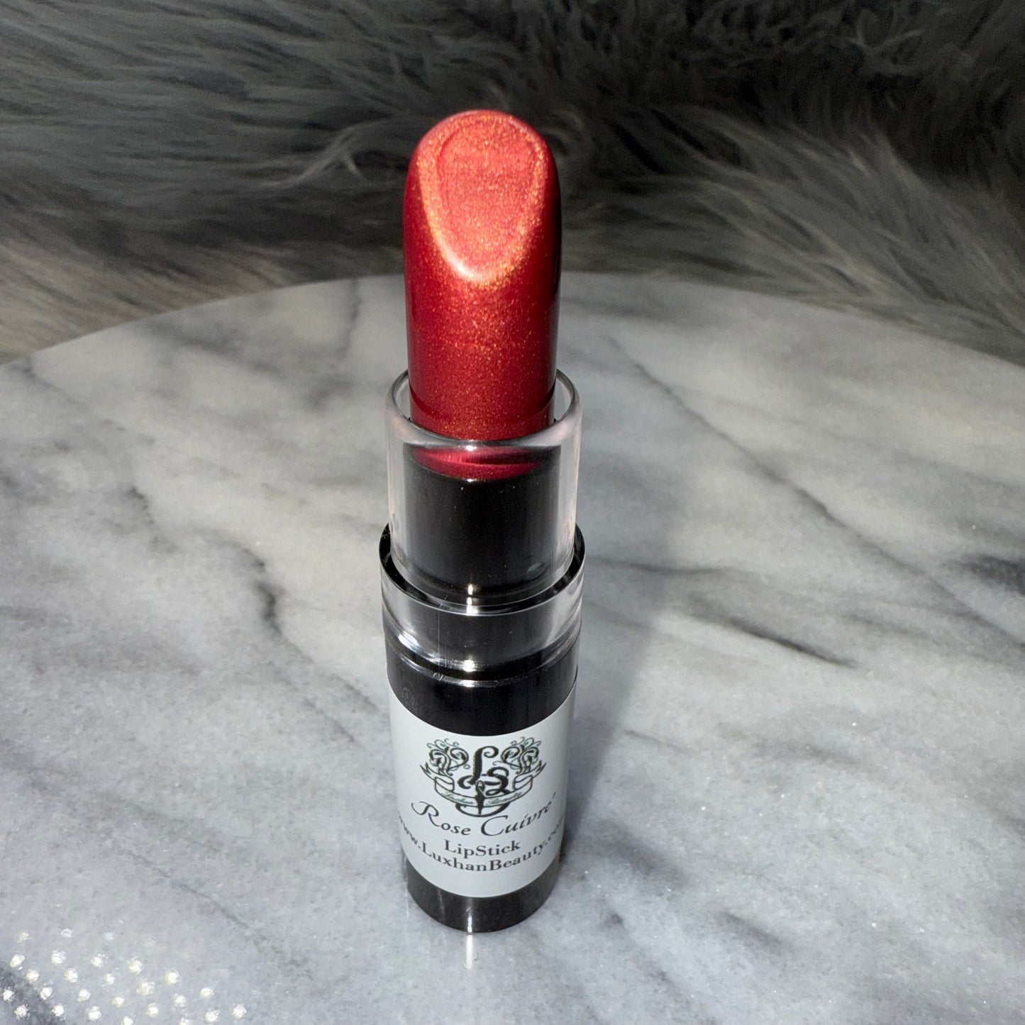 Rose Cuivre Luxhan Beauty Lipstick, (Red Copper Gold), Luxhan Beauty