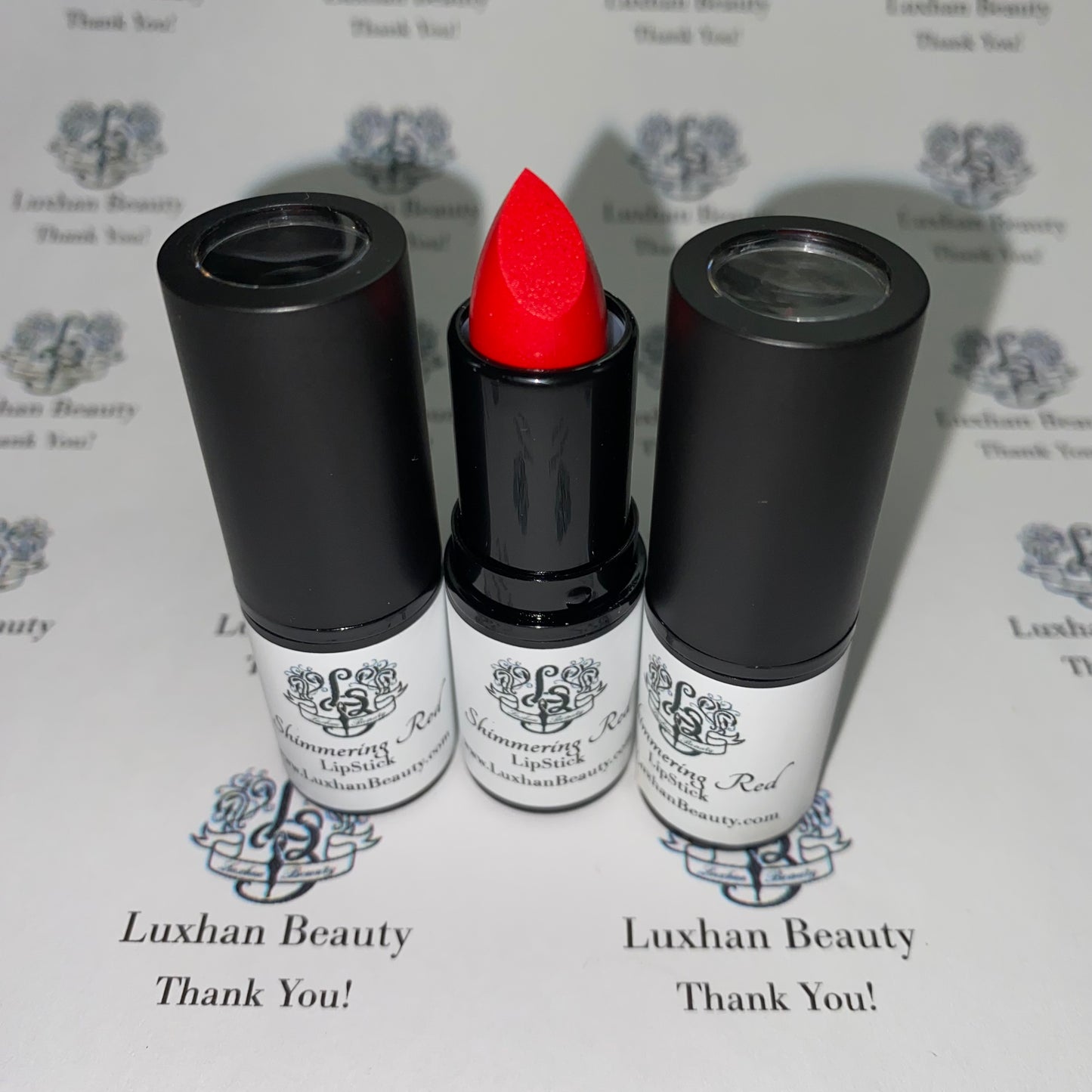 Shimmering Red, Luxhan Beauty, Lipstick