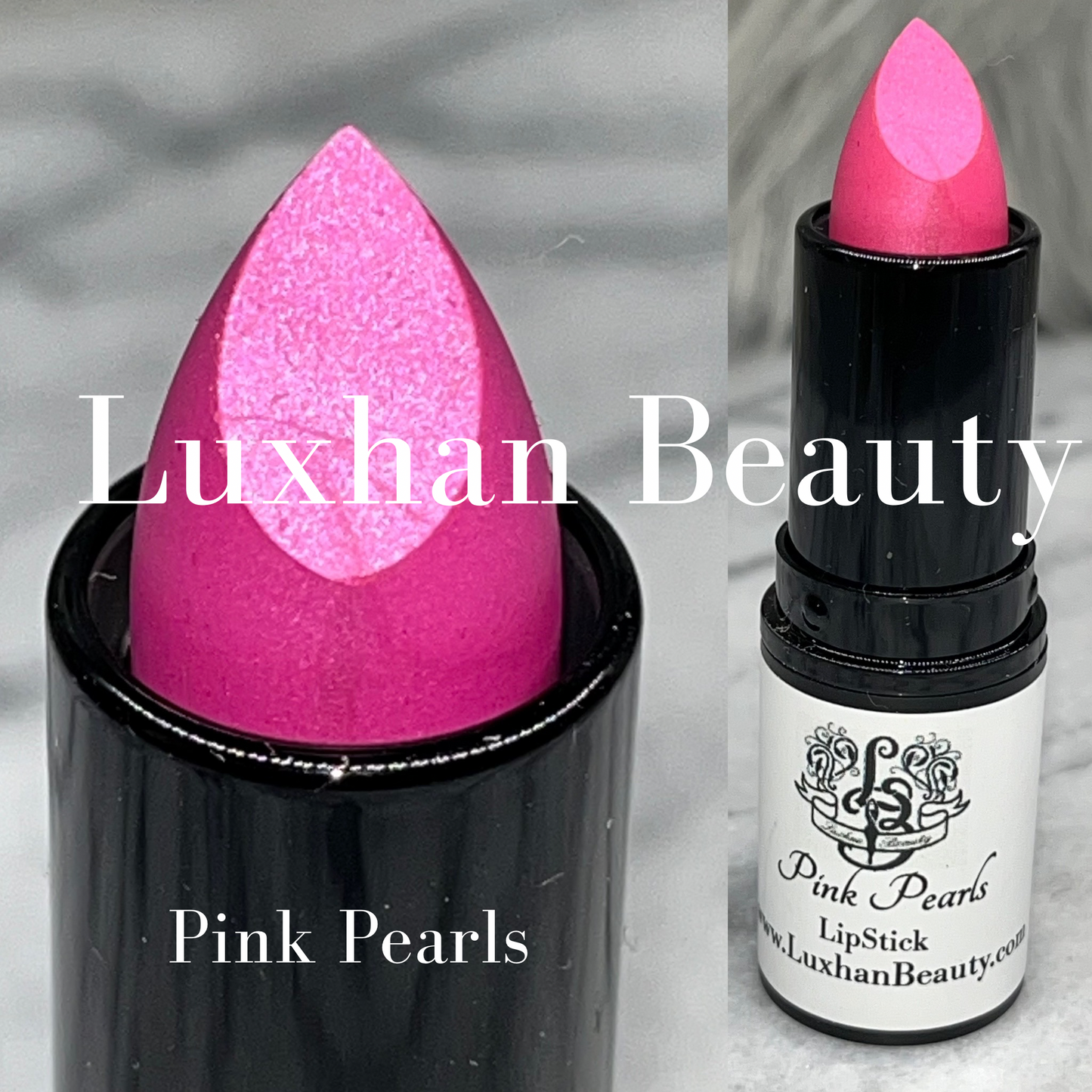 Pink Pearls, Metallic Lipstick Luxhan Beauty