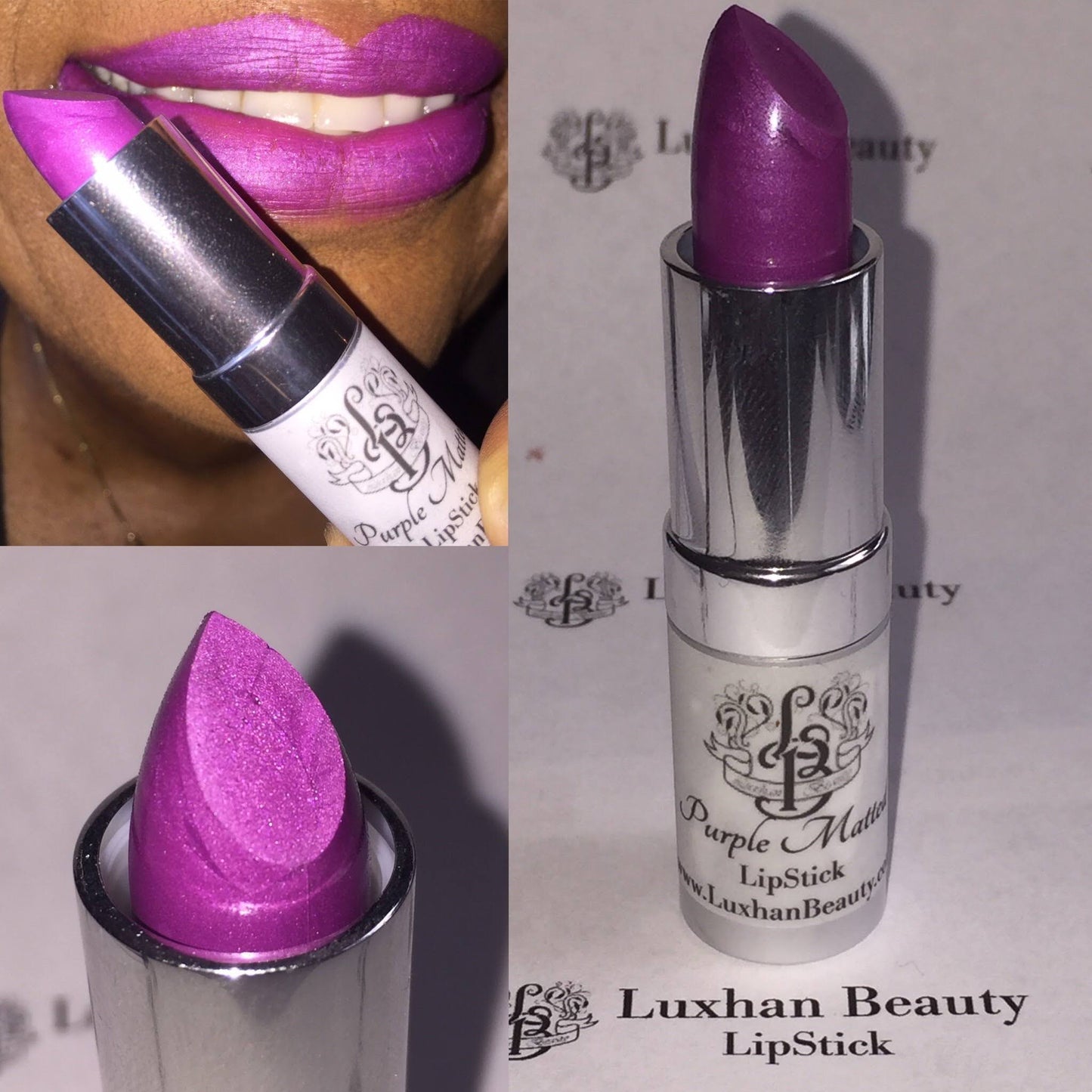 Purple Matted Lipstick | Luxhan Beauty