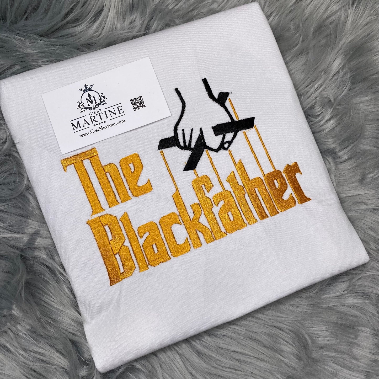 Father's Day, Black History, African American, Black Man, Embroidered T Shirt, The BlackFather