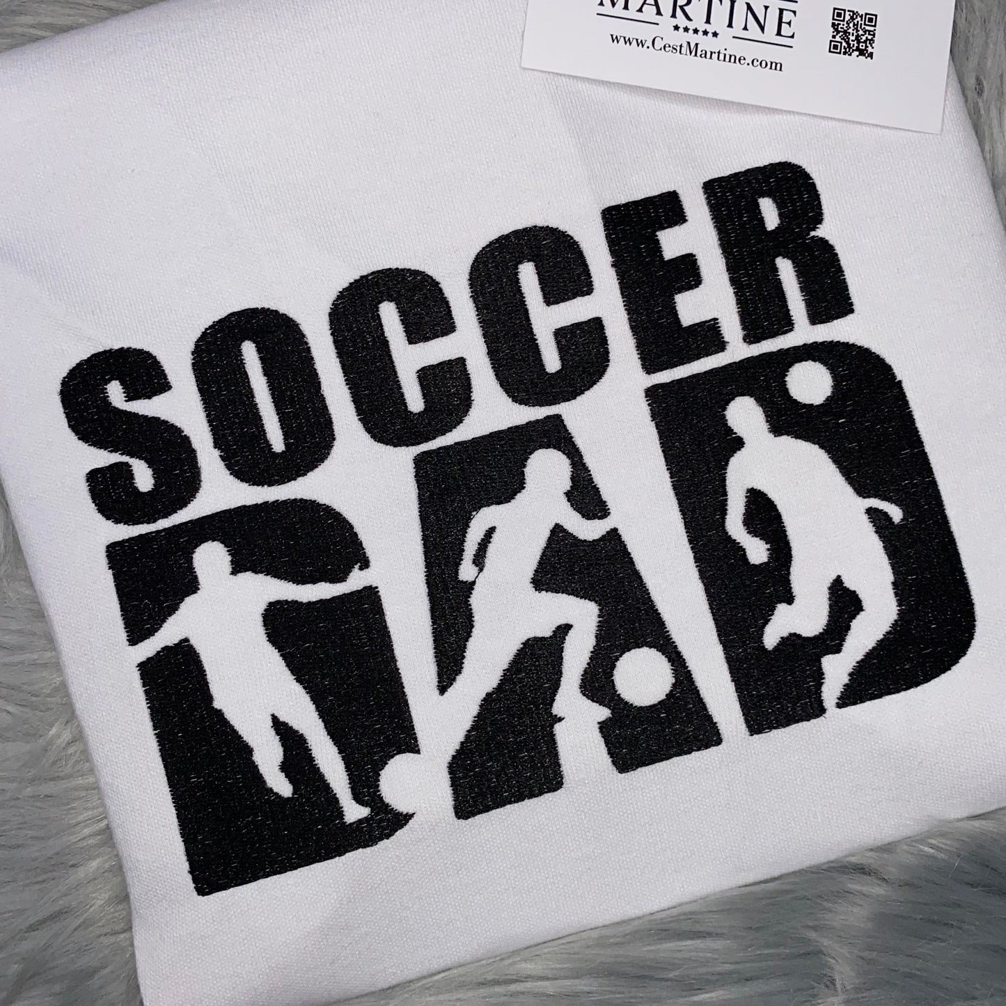 Father's Day, Soccer, Soccer Dad, Soccer Lover, Embroidered T Shirt, Gift, Birthday, Anniversary