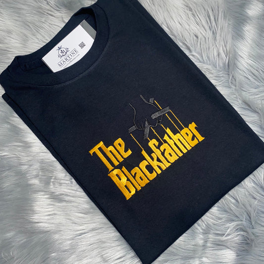 Father's Day, Black History, African American, Black Man, Embroidered T Shirt, The BlackFather